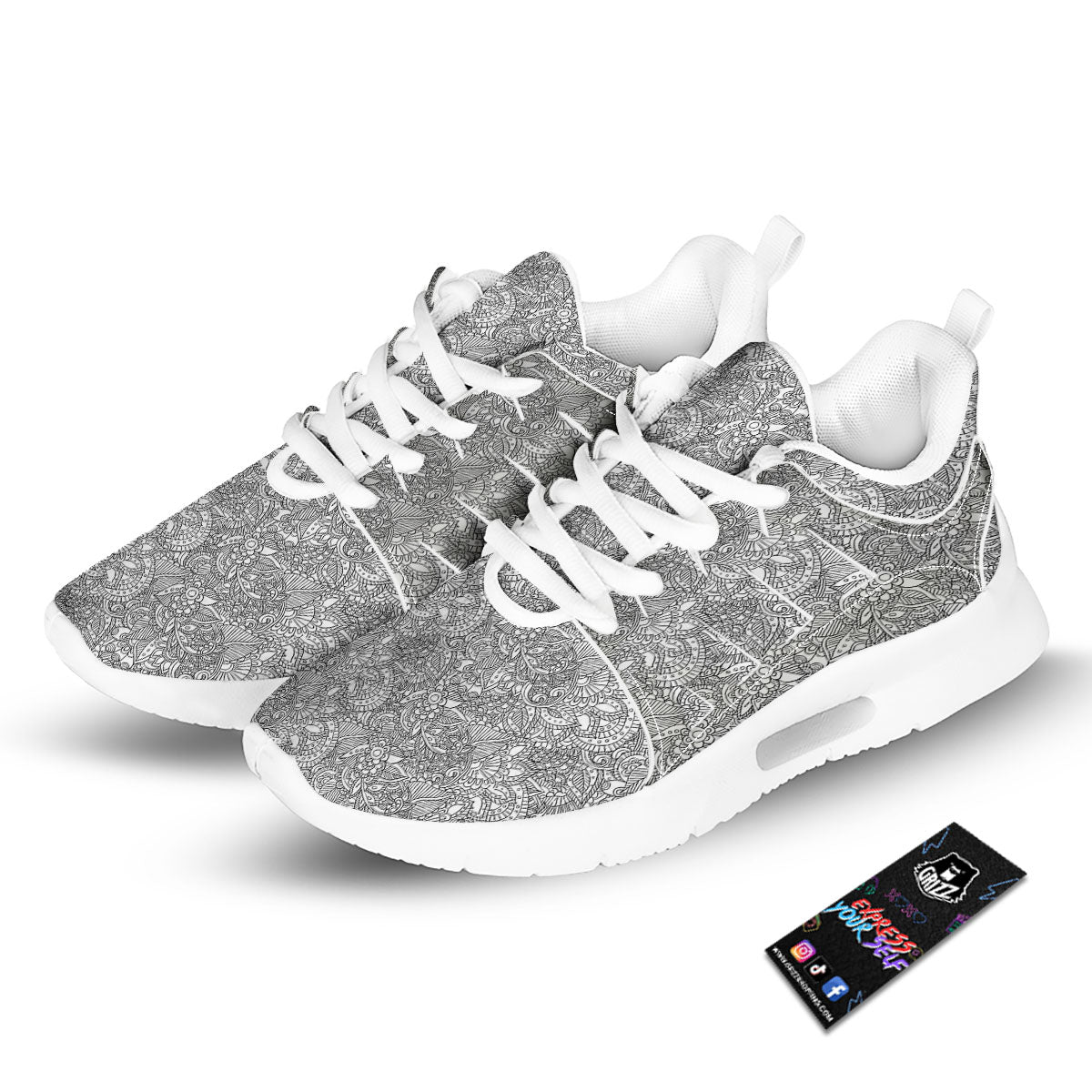 Zodiac Sign Blue Cancer Print Tennis Shoes-grizzshop