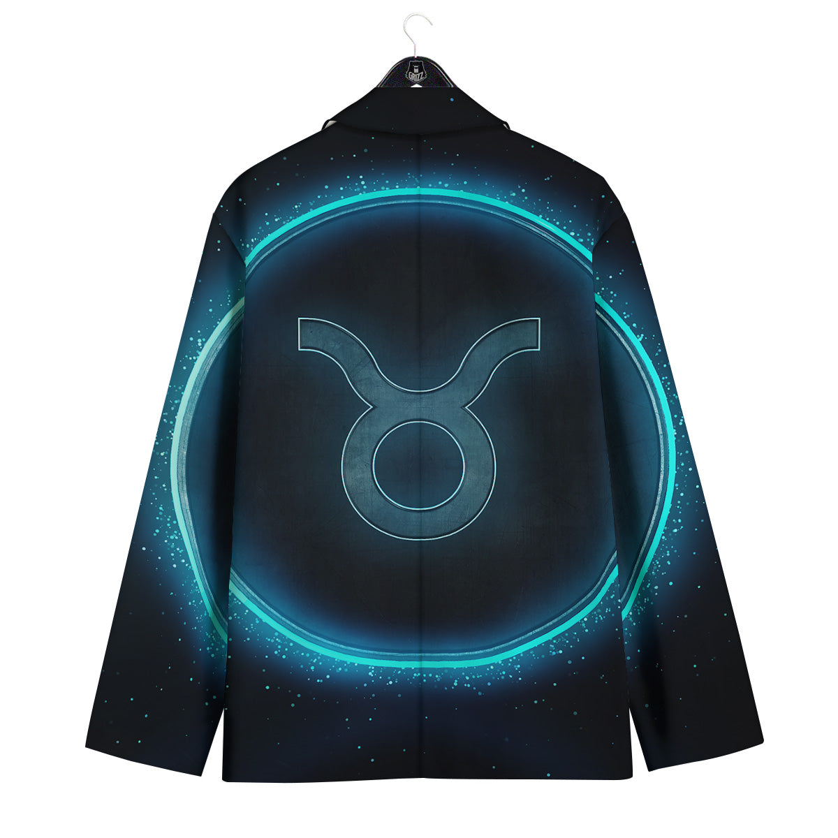 Zodiac Sign Blue Taurus Print Men's Sport Coat-grizzshop