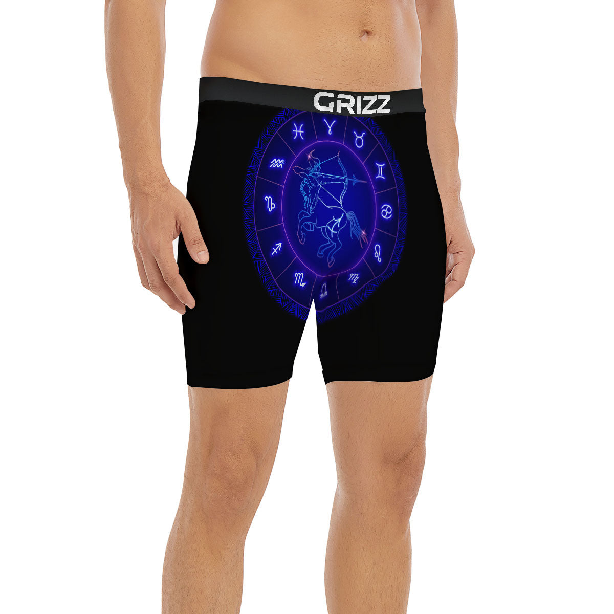 Zodiac Sign Chinese Dragon Print Boxer Briefs-grizzshop