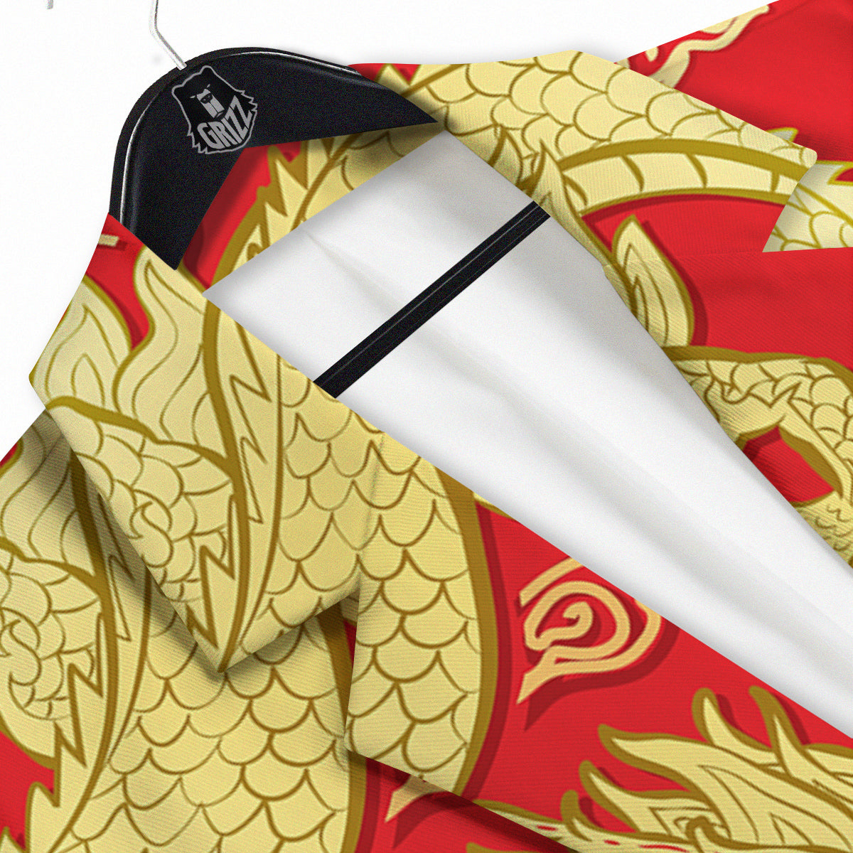 Zodiac Sign Chinese Dragon Print Men's Sport Coat-grizzshop