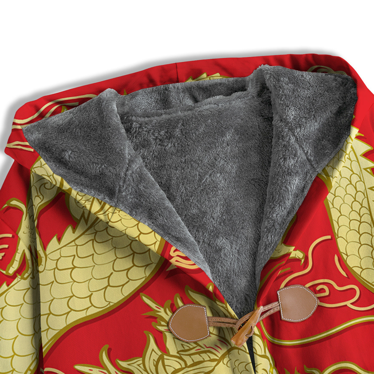 Zodiac Sign Chinese Dragon Print Men's Windbreaker Jacket