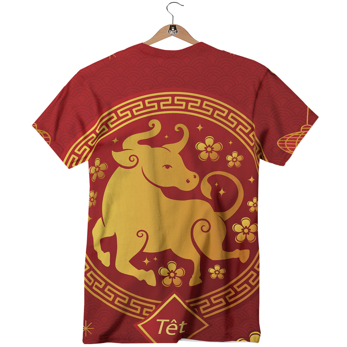 Zodiac Sign Chinese Ox Print T-Shirt-grizzshop
