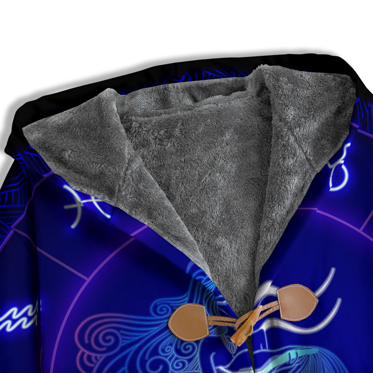 Zodiac Sign Dark Aquarius Print Men's Windbreaker Jacket-grizzshop