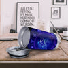 Zodiac Sign Dark Aquarius Print Tumbler-grizzshop