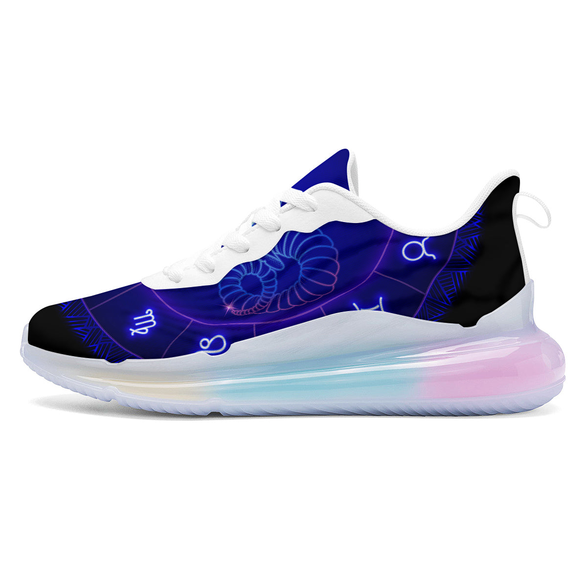 Zodiac Sign Dark Aries Print Running Sneakers-grizzshop