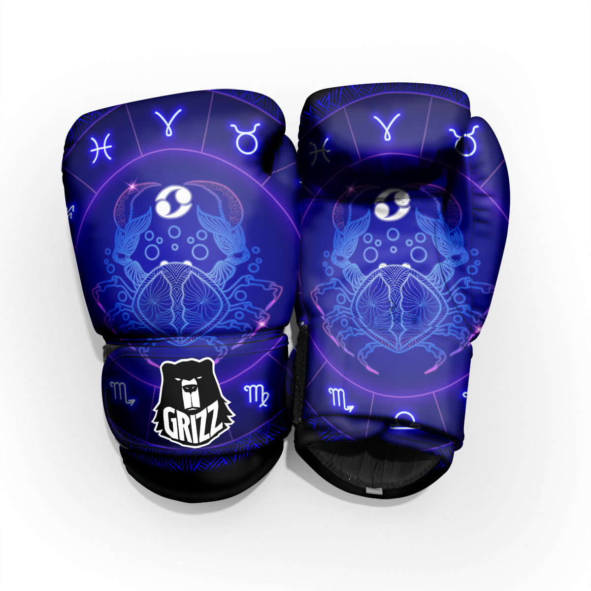 Zodiac Sign Dark Cancer Print Pro Boxing Glove
