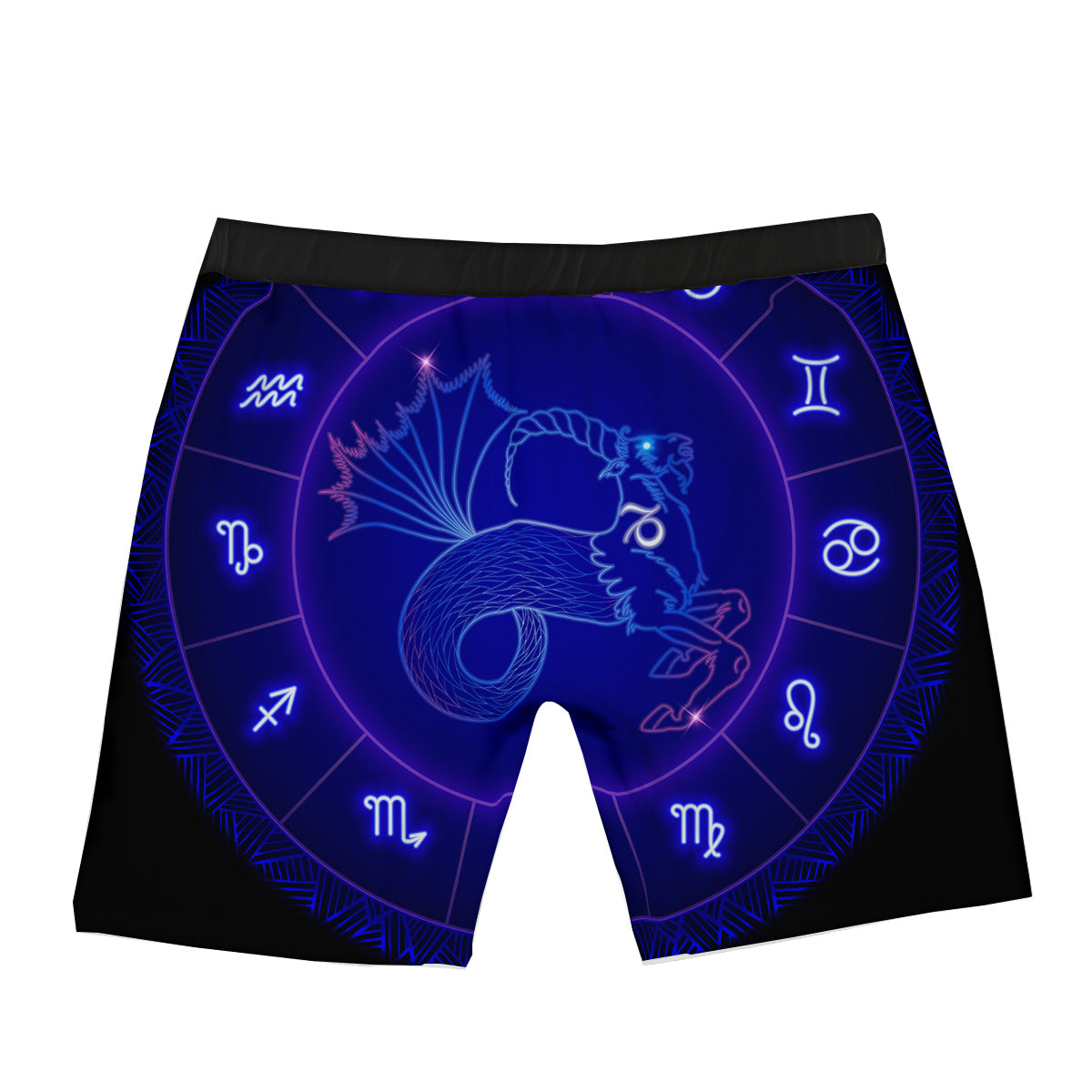 Zodiac Sign Dark Capricorn Print Boxer Briefs-grizzshop