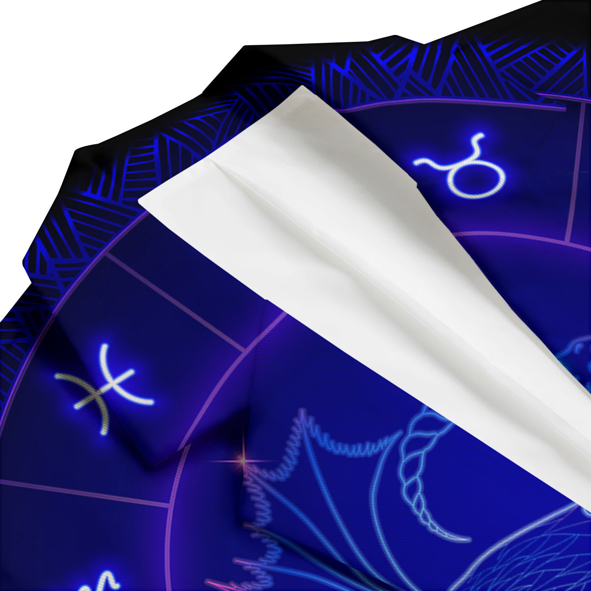 Zodiac Sign Dark Capricorn Print Men's Blazer-grizzshop