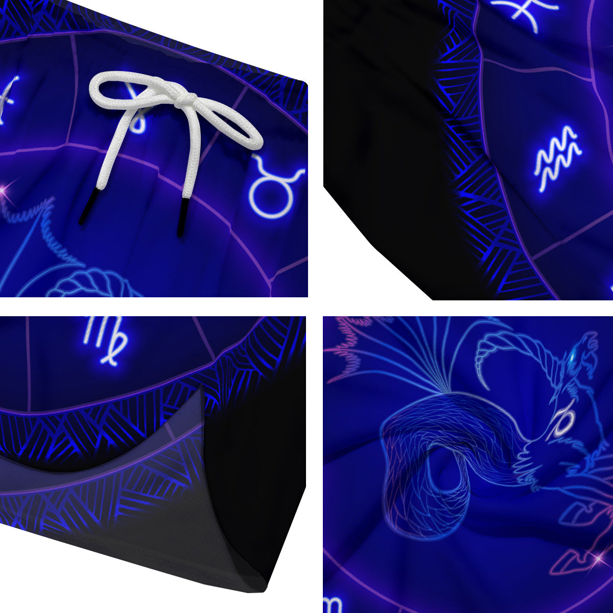 Zodiac Sign Dark Capricorn Print Men's Running Shorts-grizzshop