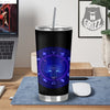 Zodiac Sign Dark Taurus Print Tumbler-grizzshop