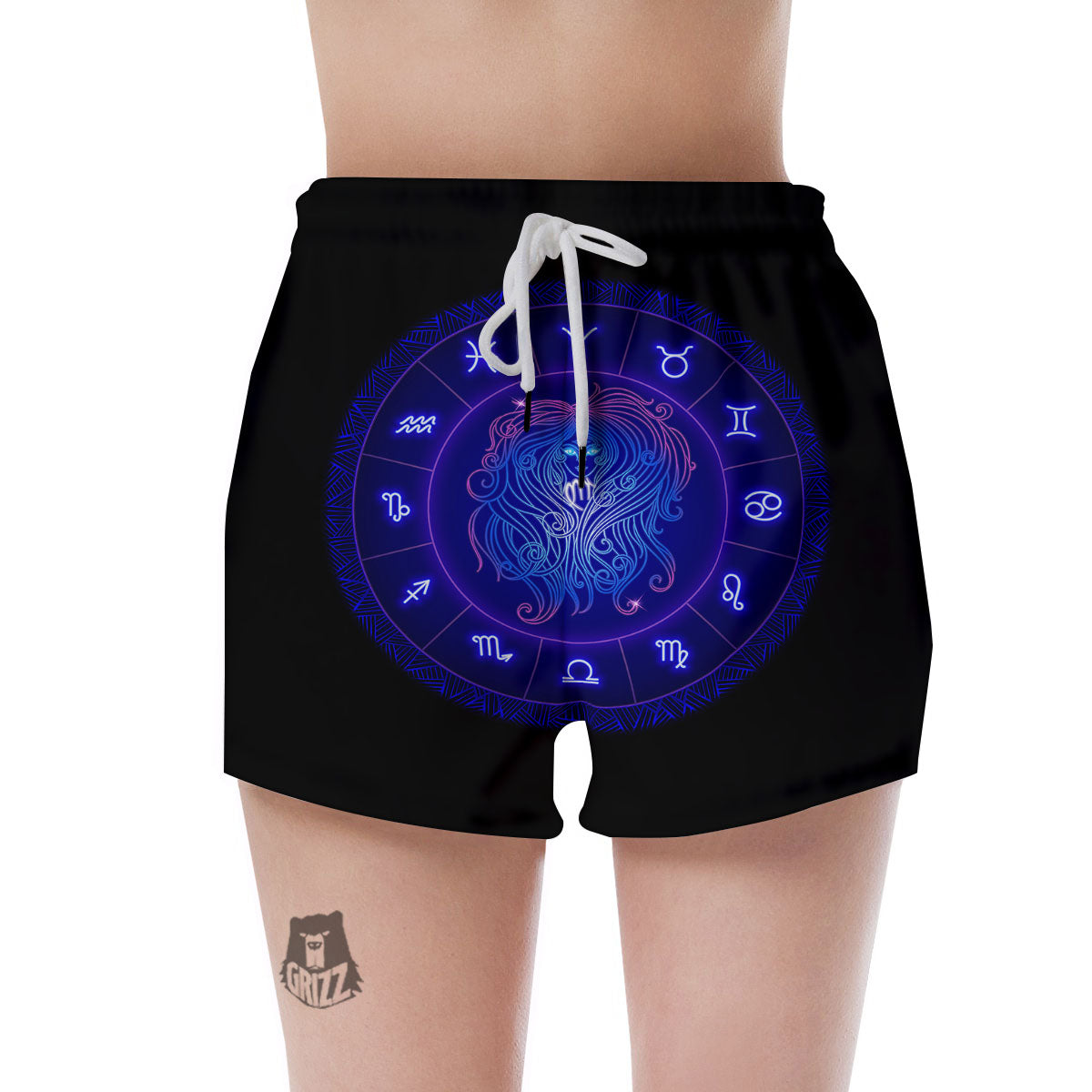 Zodiac Sign Dark Virgo Print Women's Shorts-grizzshop