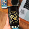 Zodiac Sign Golden Pisces Print Tumbler-grizzshop