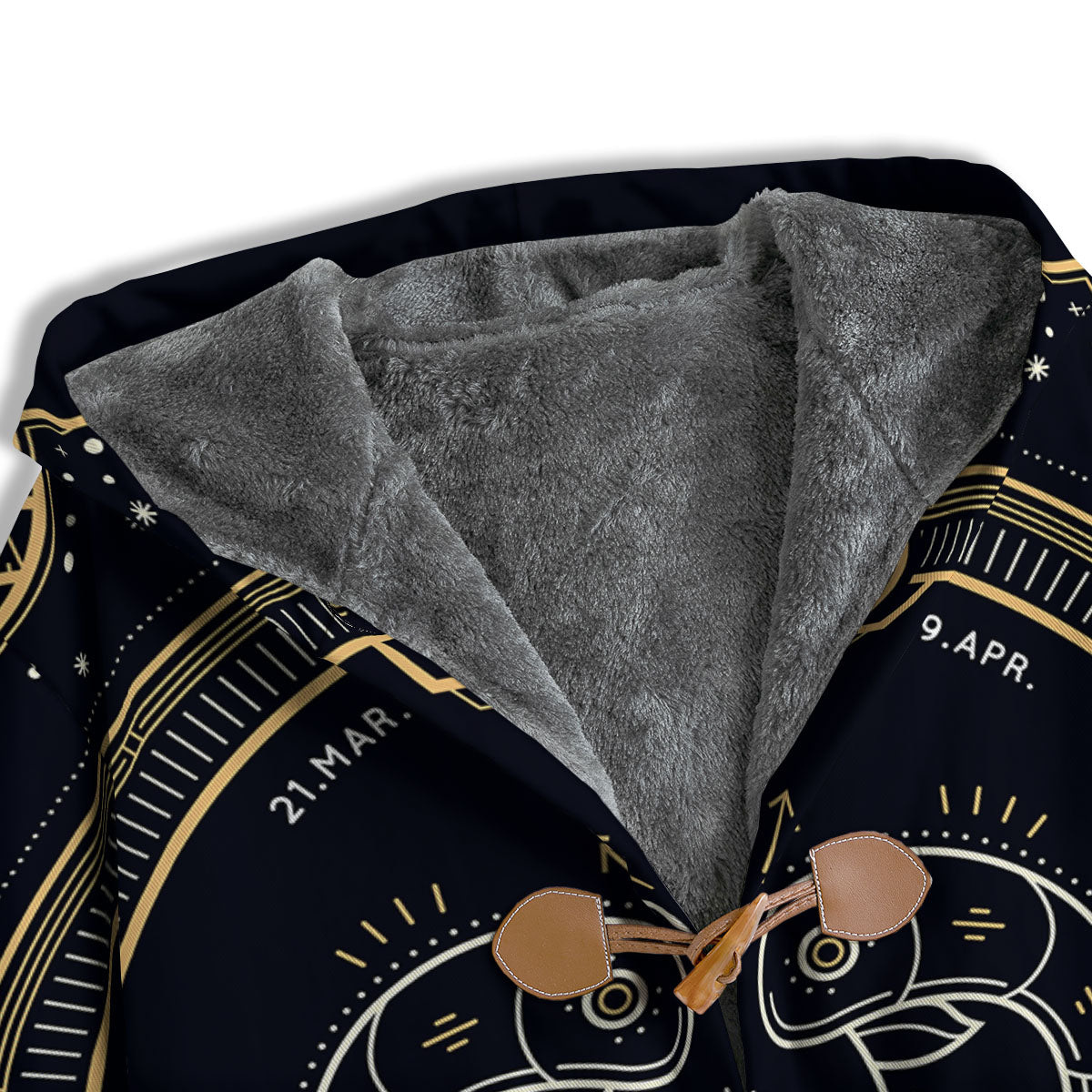 Zodiac Sign Vintage Aries Print Men's Windbreaker Jacket-grizzshop