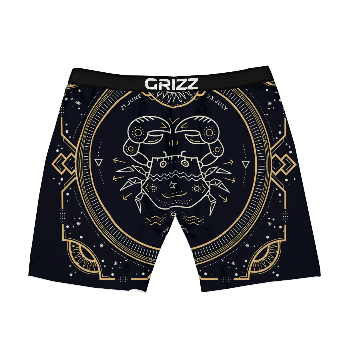 Zodiac Sign Vintage Cancer Print Boxer Briefs-grizzshop