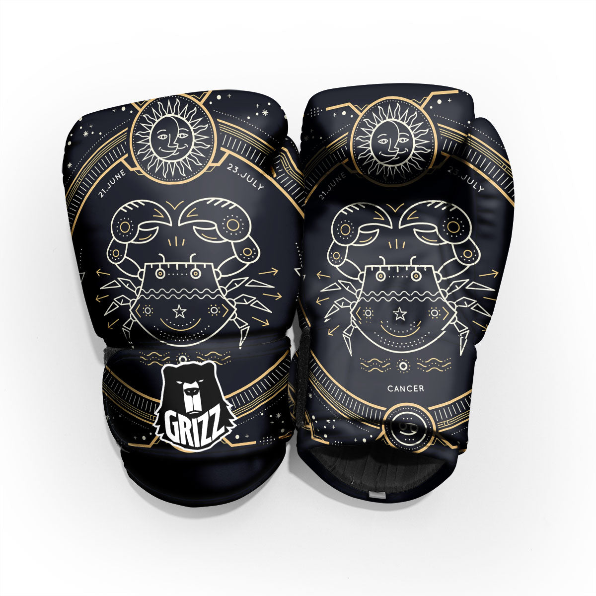 Zodiac Sign Vintage Cancer Print Pro Boxing Glove
