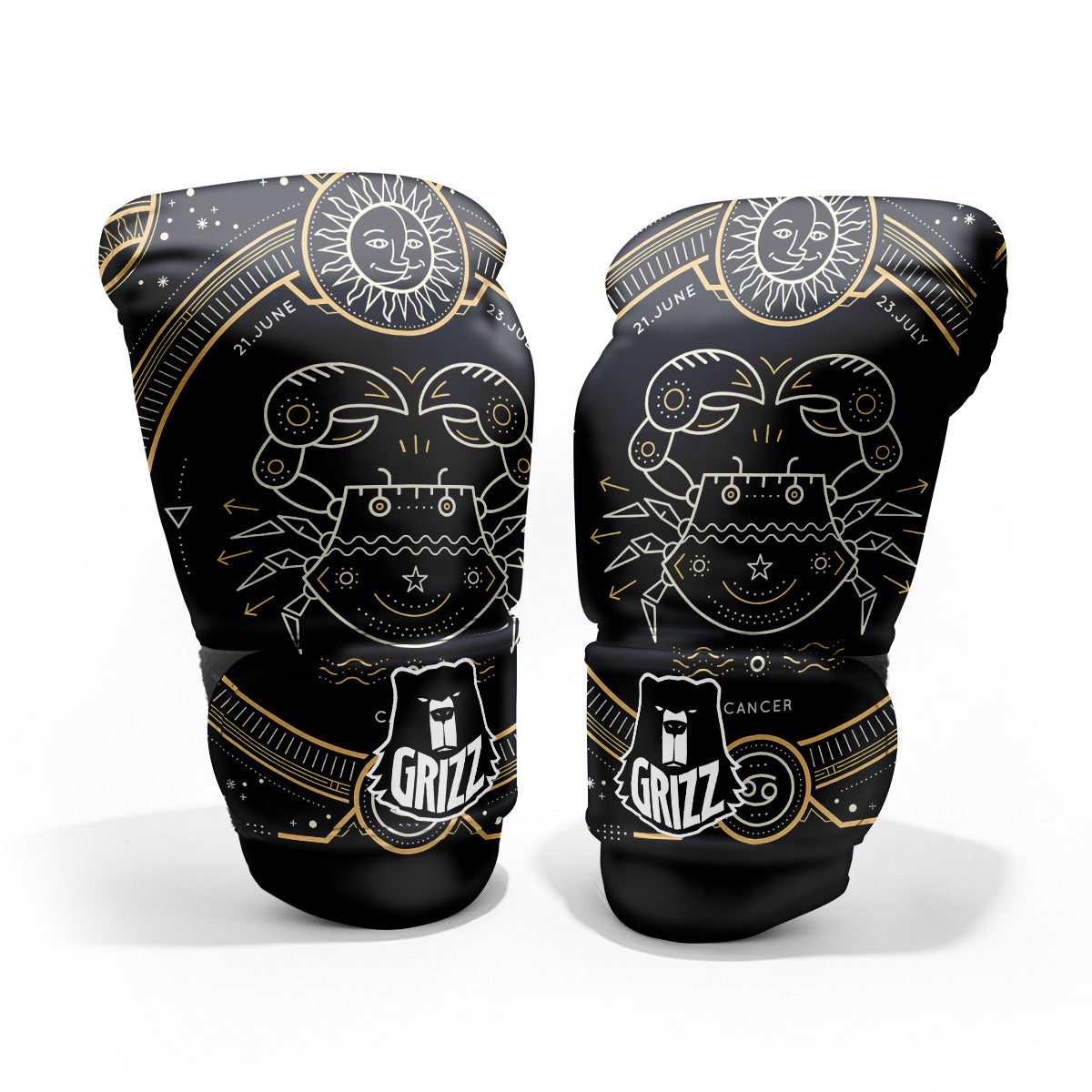 Zodiac Sign Vintage Cancer Print Pro Boxing Glove