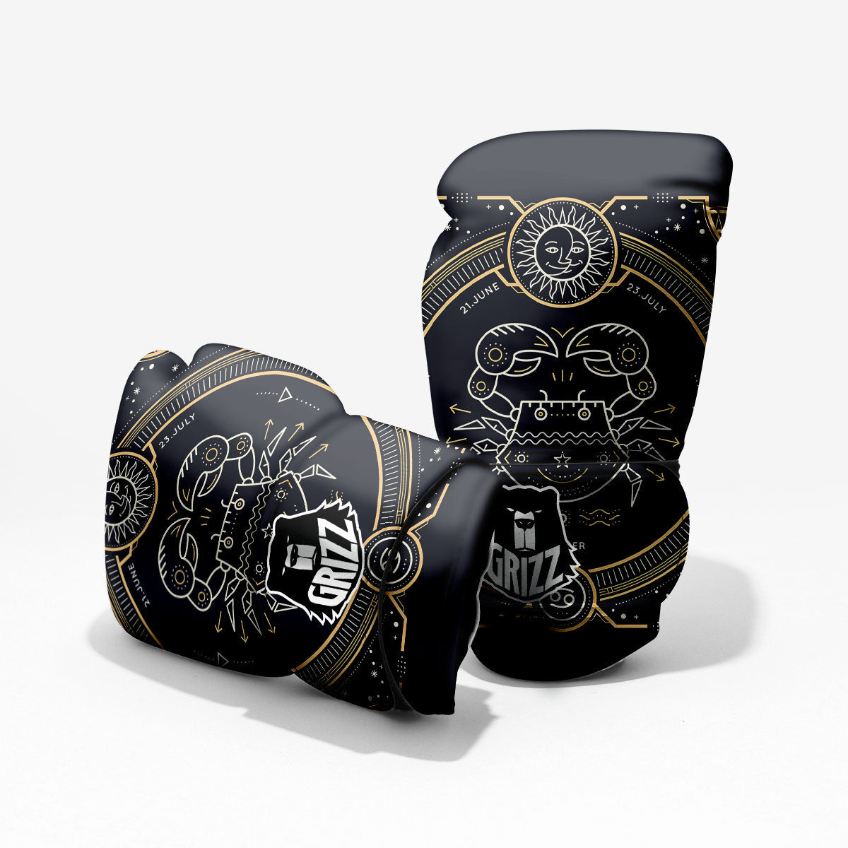 Zodiac Sign Vintage Cancer Print Pro Boxing Glove