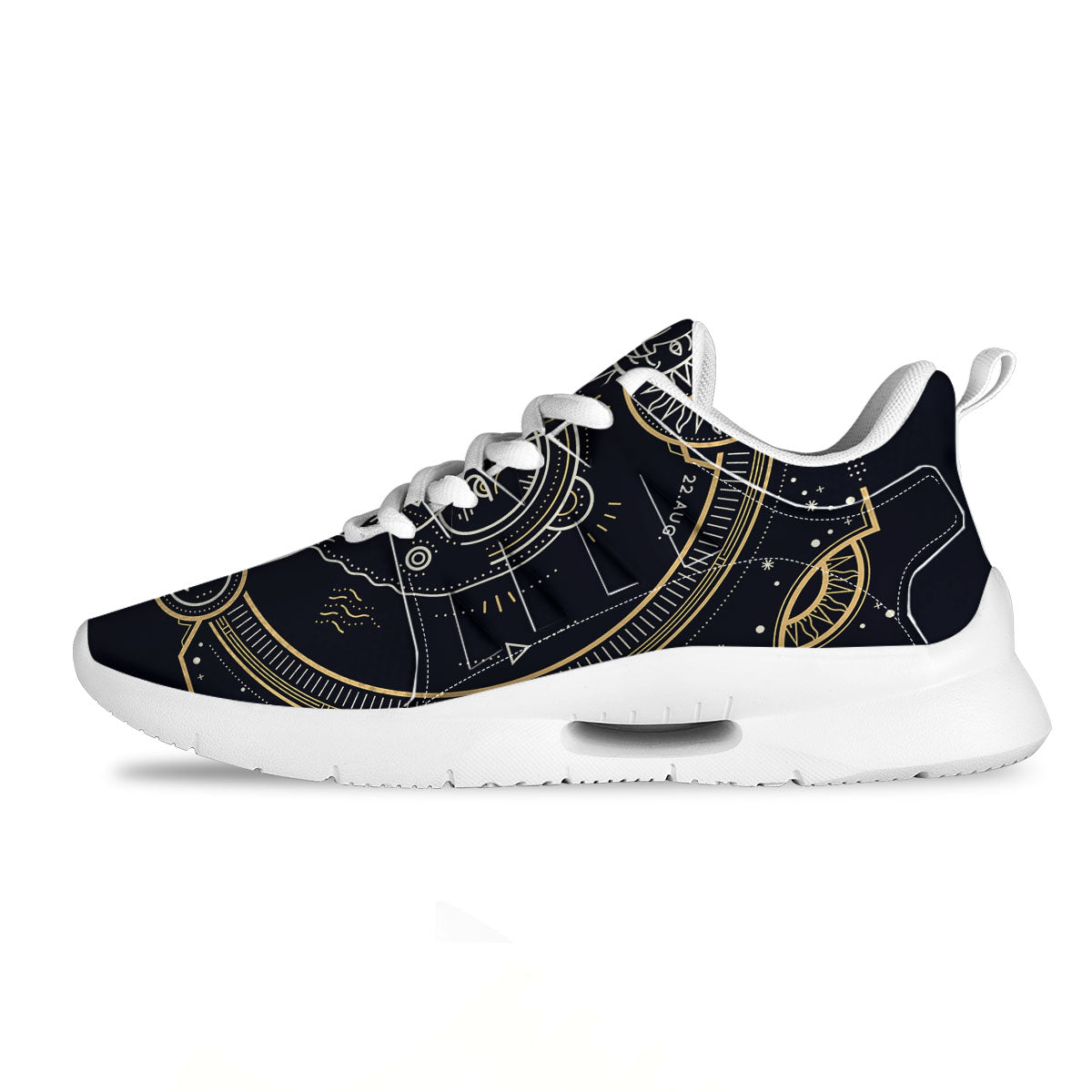 Zodiac Sign Vintage Leo Print Tennis Shoes-grizzshop