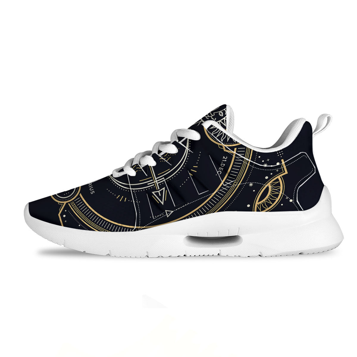 Zodiac Sign Vintage Sagittarius Print Tennis Shoes-grizzshop