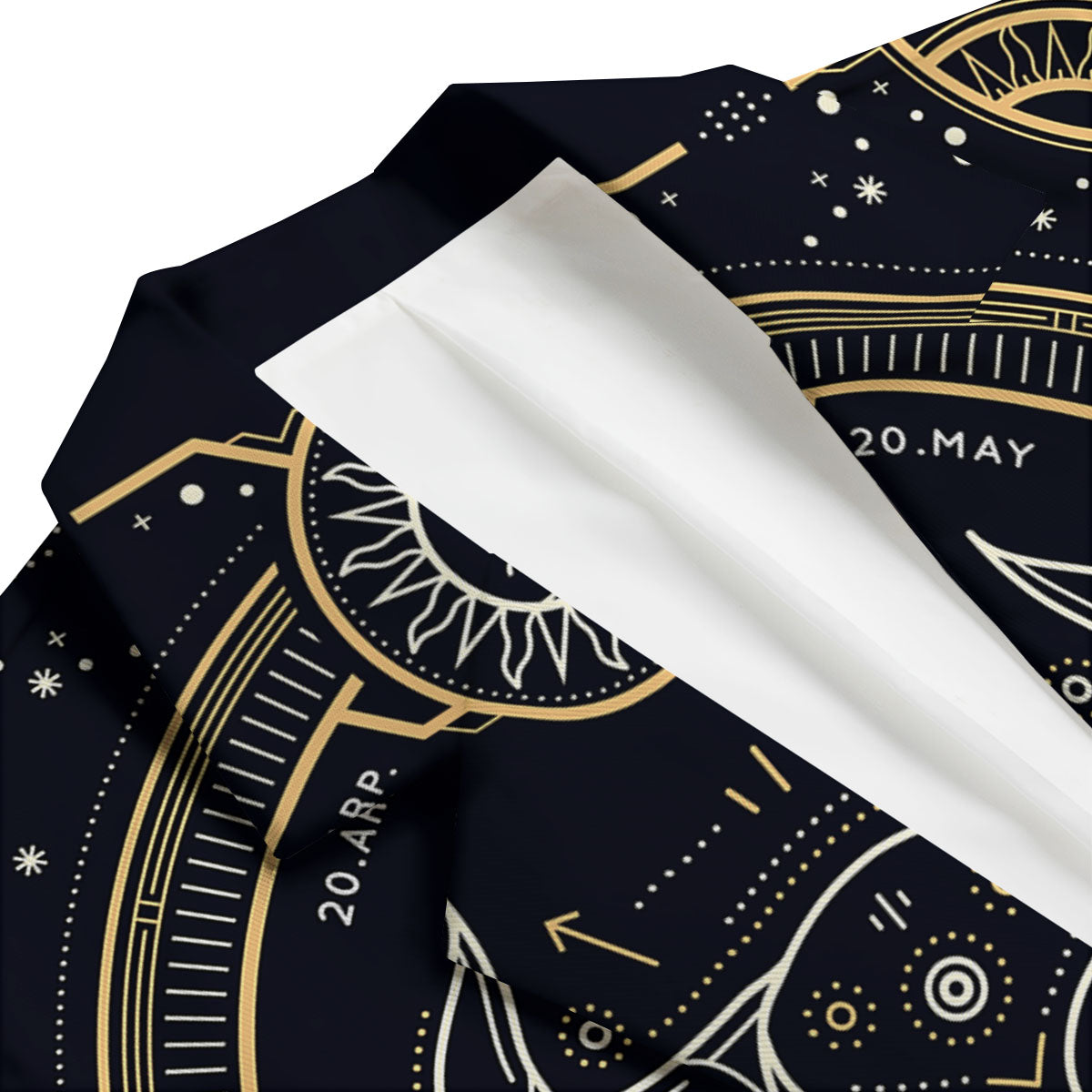 Zodiac Sign Vintage Taurus Print Men's Blazer-grizzshop