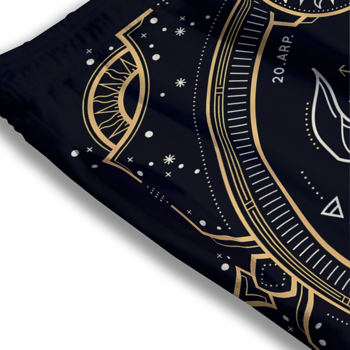 Zodiac Sign Vintage Taurus Print Mesh Shorts
