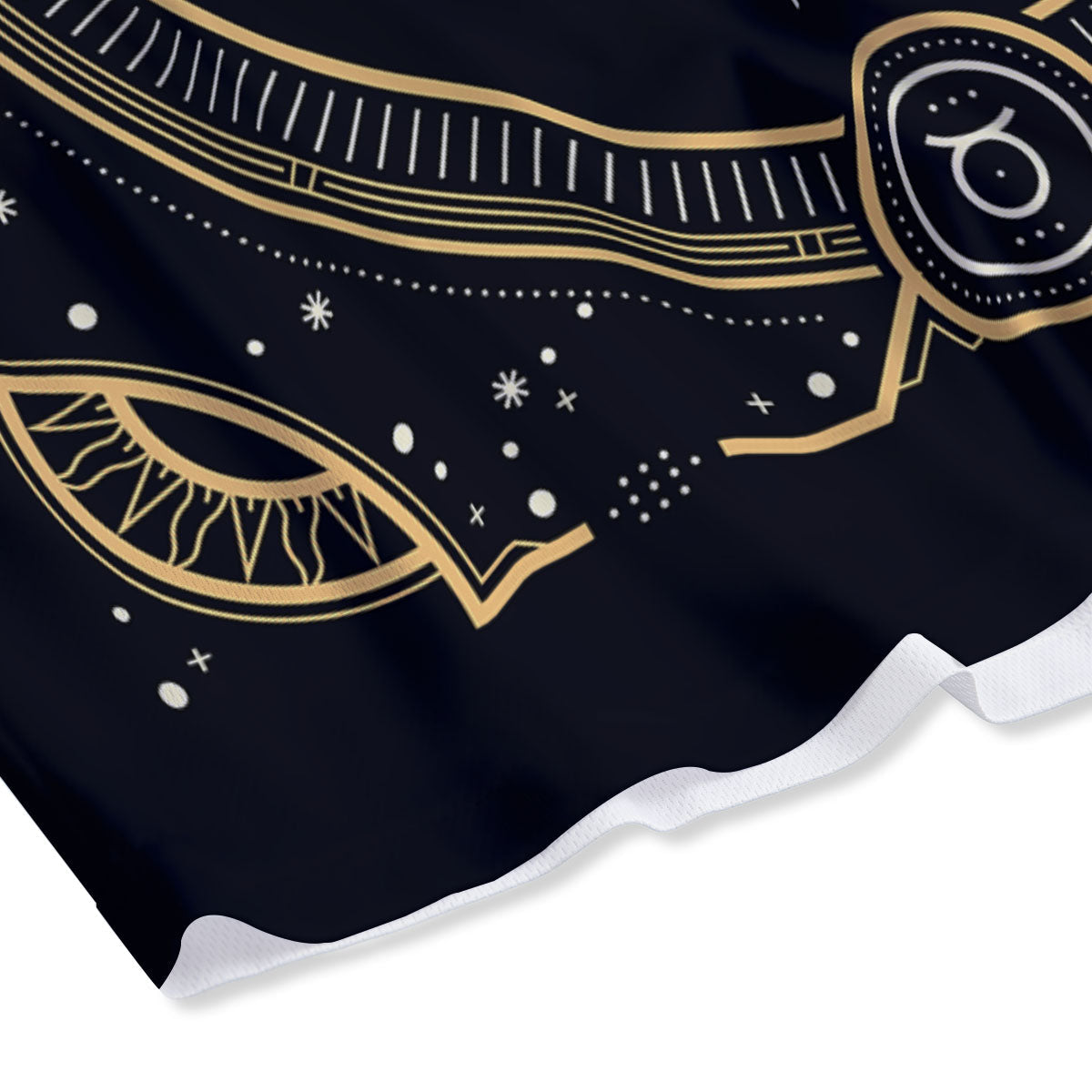 Zodiac Sign Vintage Taurus Print Mesh Shorts