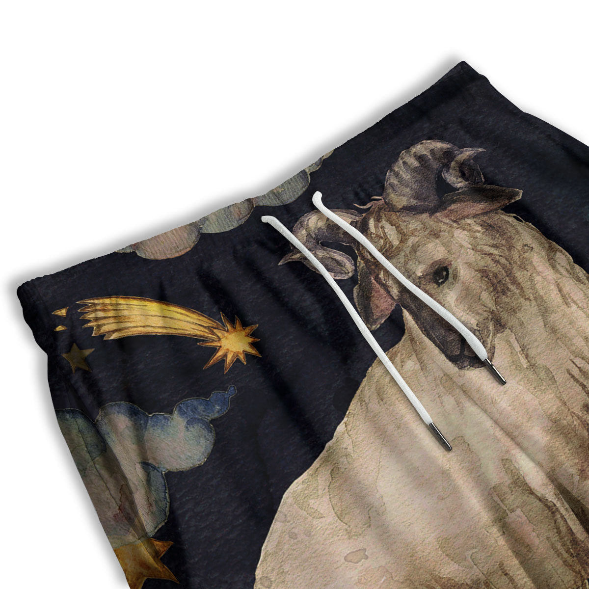 Zodiac Sign Watercolor Aries Print Men's Athletic Shorts