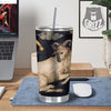 Zodiac Sign Watercolor Aries Print Tumbler-grizzshop