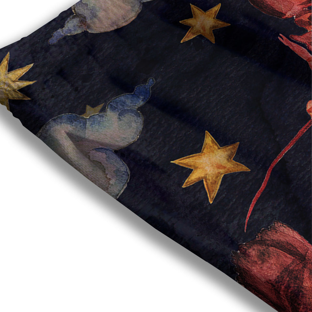 Zodiac Sign Watercolor Cancer Print Mesh Shorts