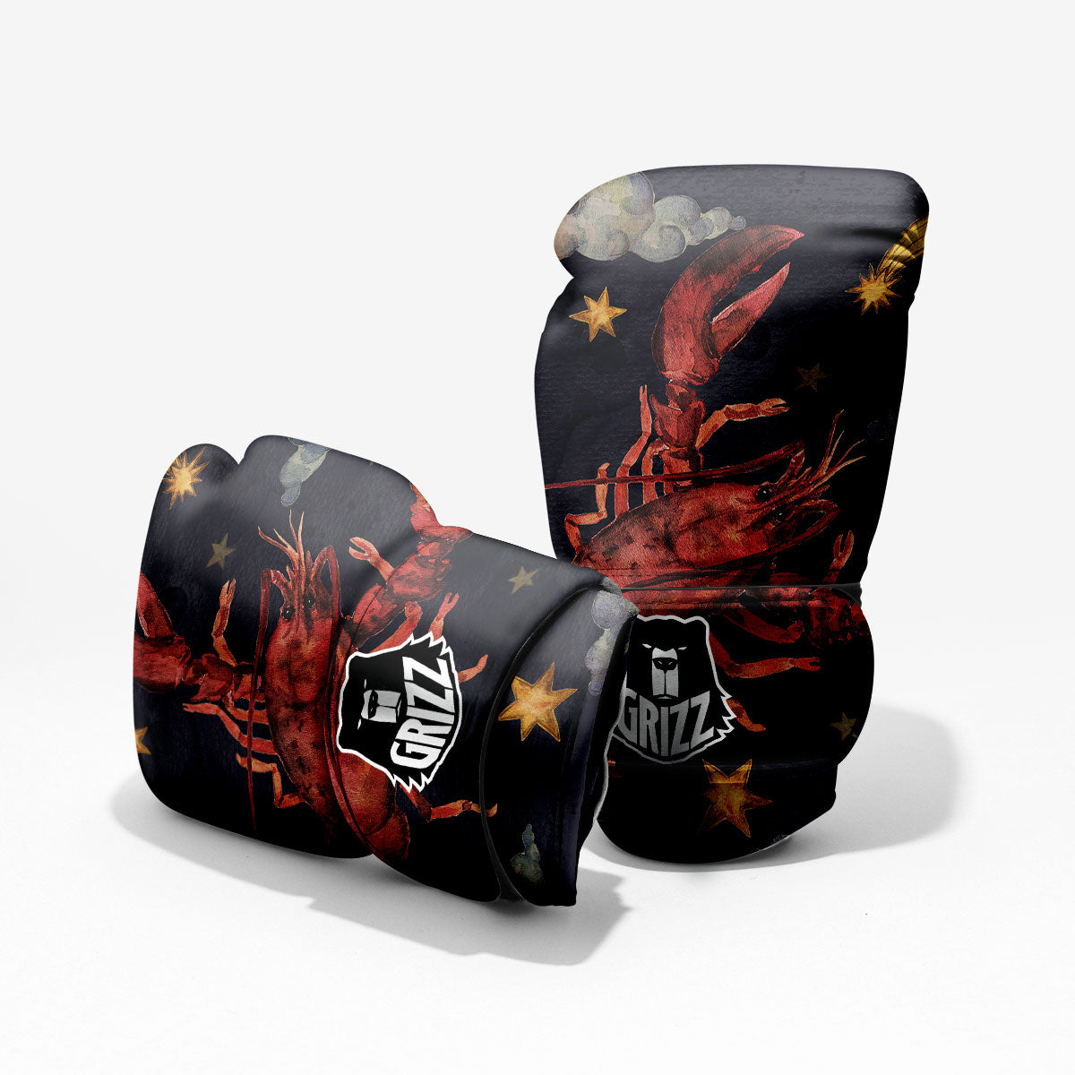 Zodiac Sign Watercolor Cancer Print Pro Boxing Glove