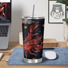 Zodiac Sign Watercolor Cancer Print Tumbler-grizzshop