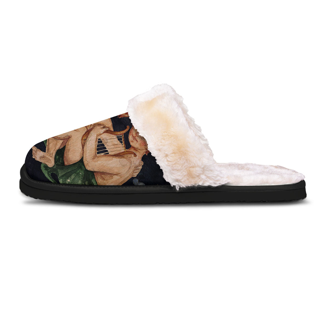 Zodiac Sign Watercolor Gemini Print Slippers-grizzshop