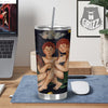 Zodiac Sign Watercolor Gemini Print Tumbler-grizzshop