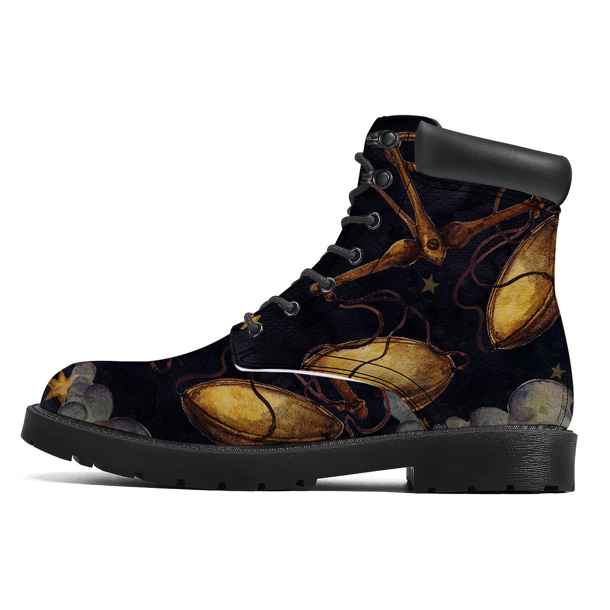 Zodiac Sign Watercolor Libra Print Boots-grizzshop