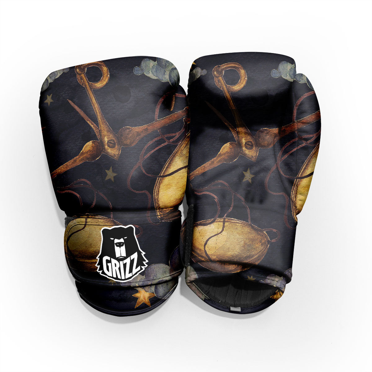 Zodiac Sign Watercolor Libra Print Pro Boxing Glove