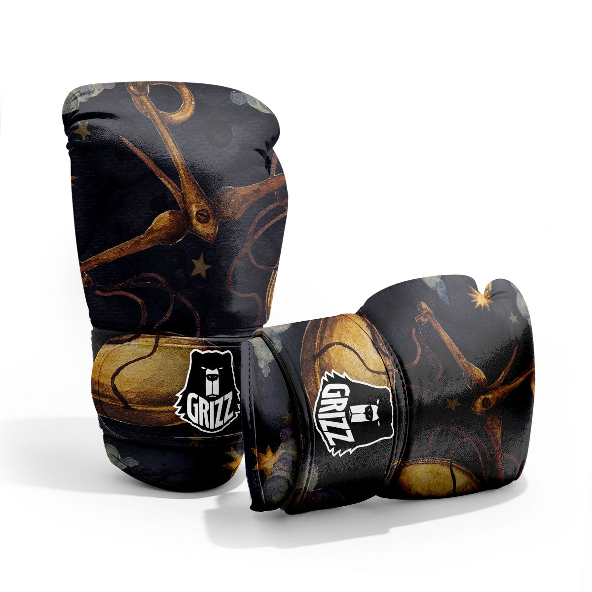 Zodiac Sign Watercolor Libra Print Pro Boxing Glove