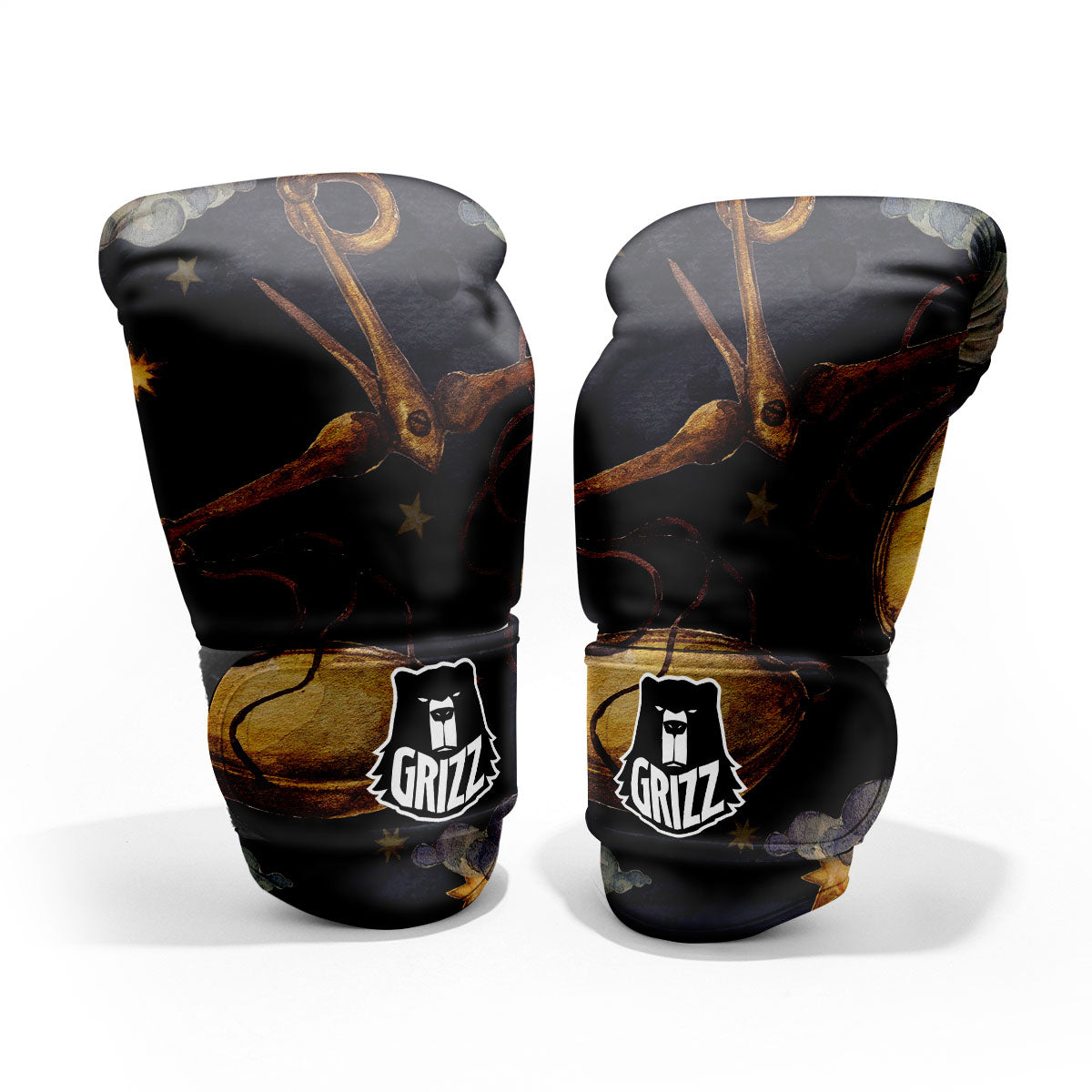 Zodiac Sign Watercolor Libra Print Pro Boxing Glove