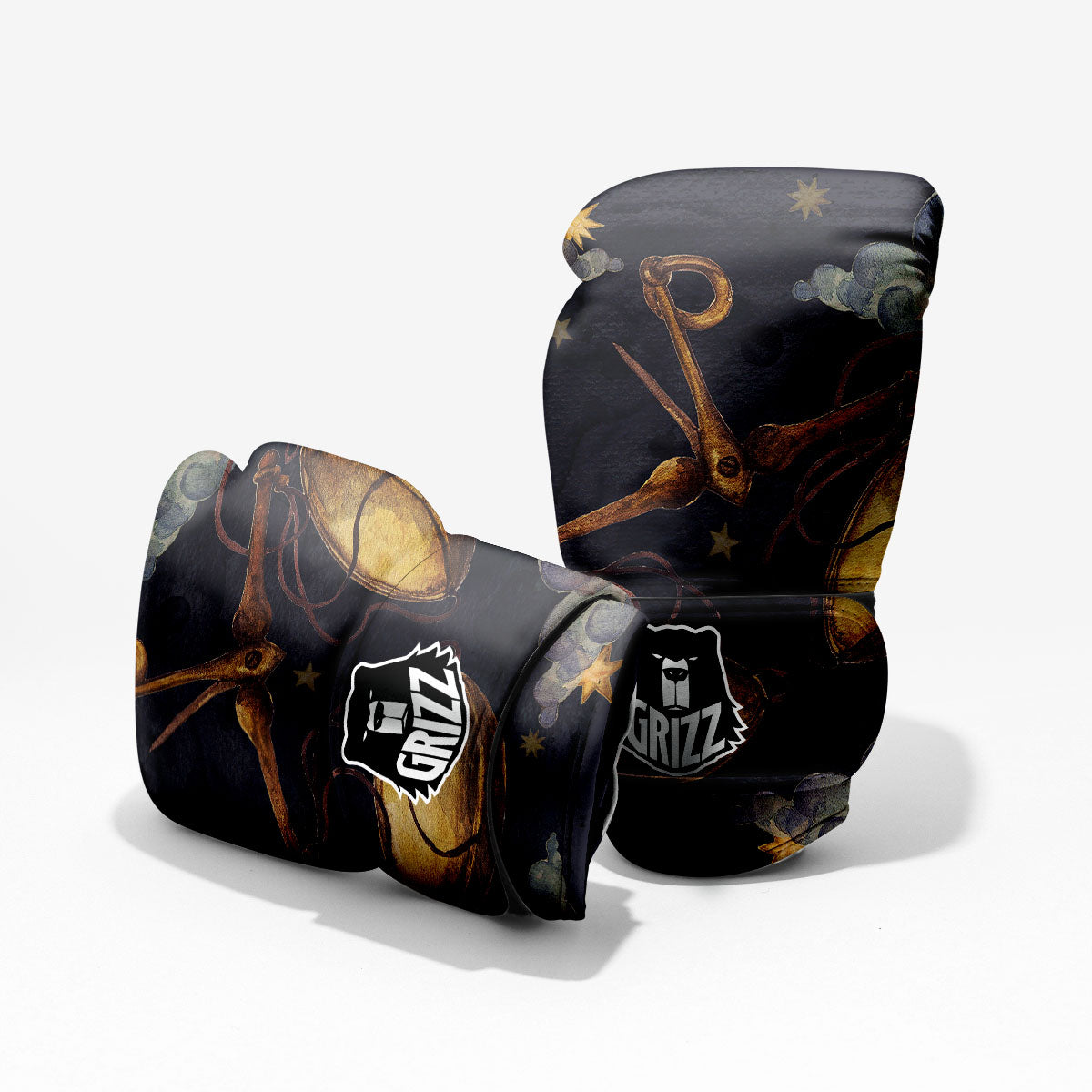 Zodiac Sign Watercolor Libra Print Pro Boxing Glove