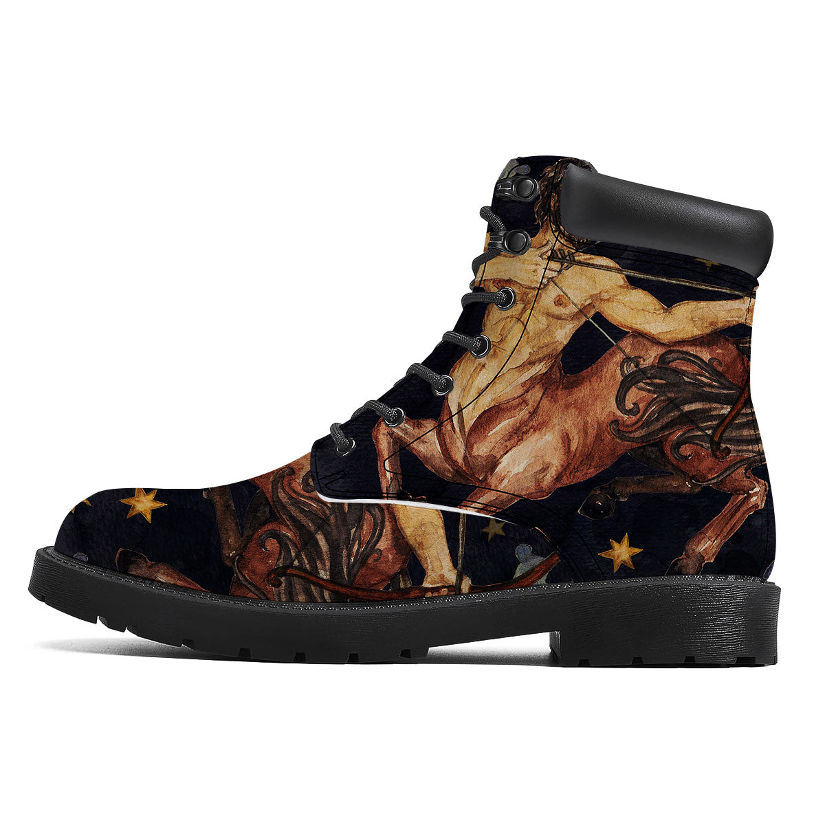 Zodiac Sign Watercolor Sagittarius Print Boots-grizzshop