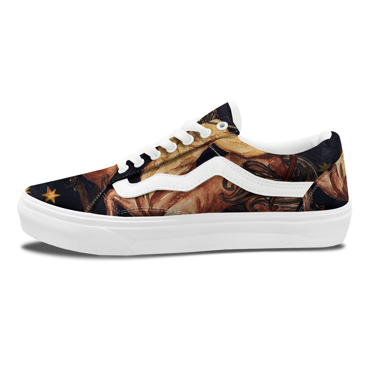 Zodiac Sign Watercolor Sagittarius Print Skate Shoes-grizzshop