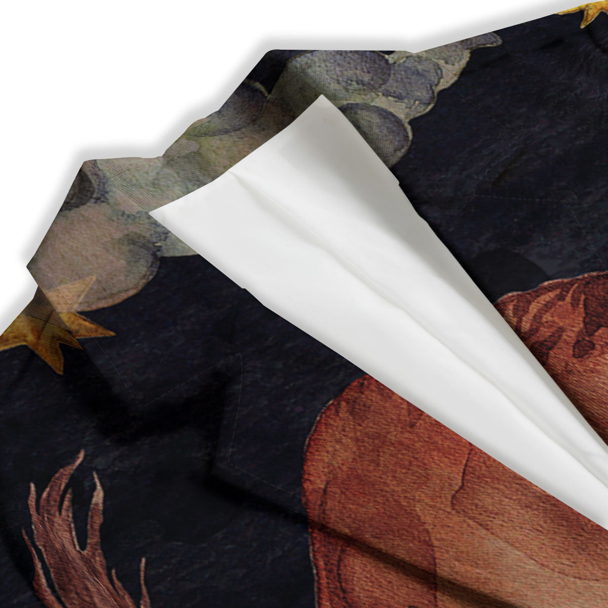 Zodiac Sign Watercolor Taurus Print Women's Blazer-grizzshop