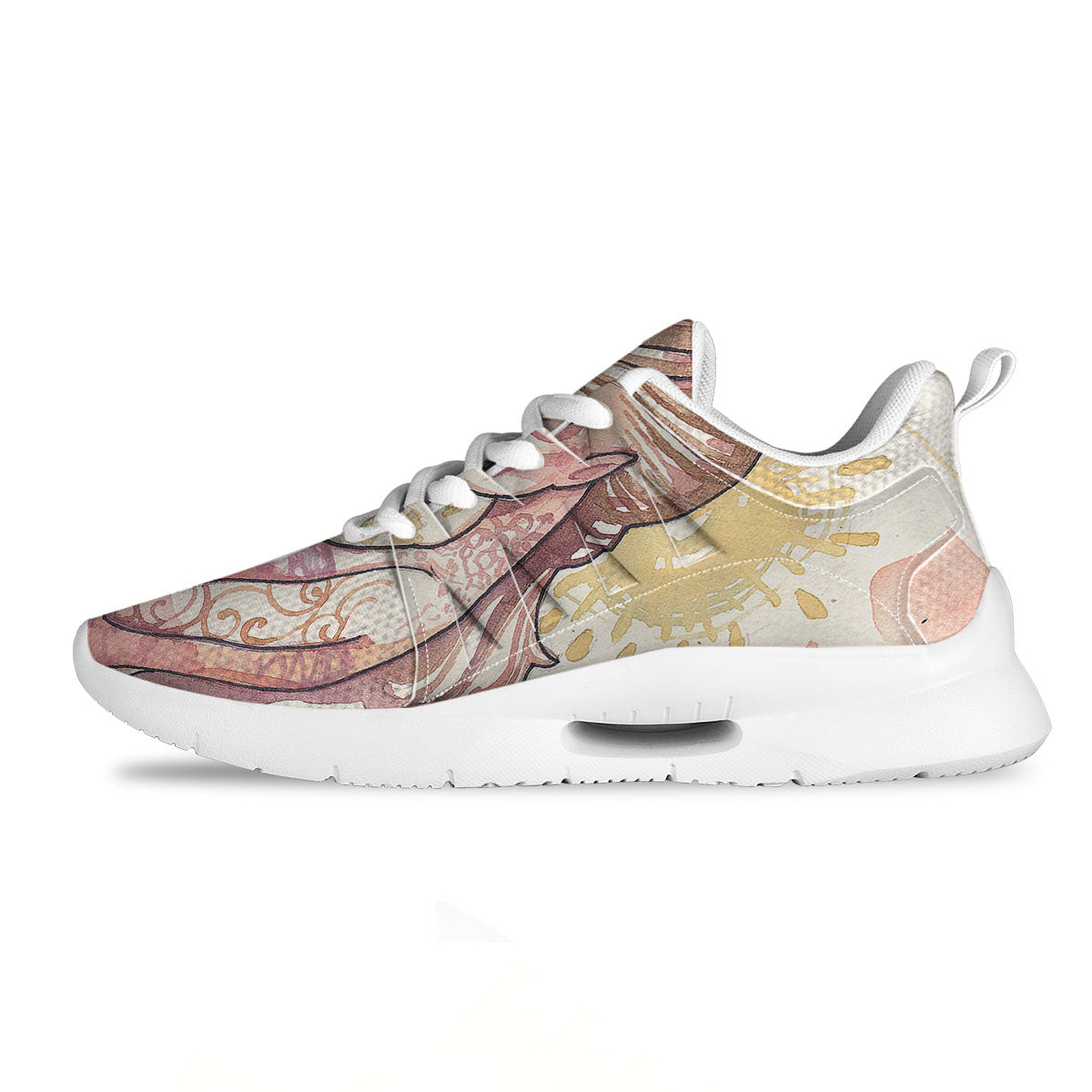 Zodiac Sign Watercolor Virgo Print Tennis Shoes-grizzshop