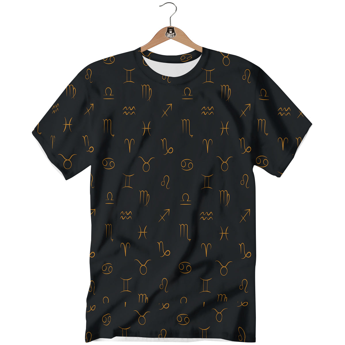 Zodiac Signs Astrological Print Pattern T-Shirt-grizzshop
