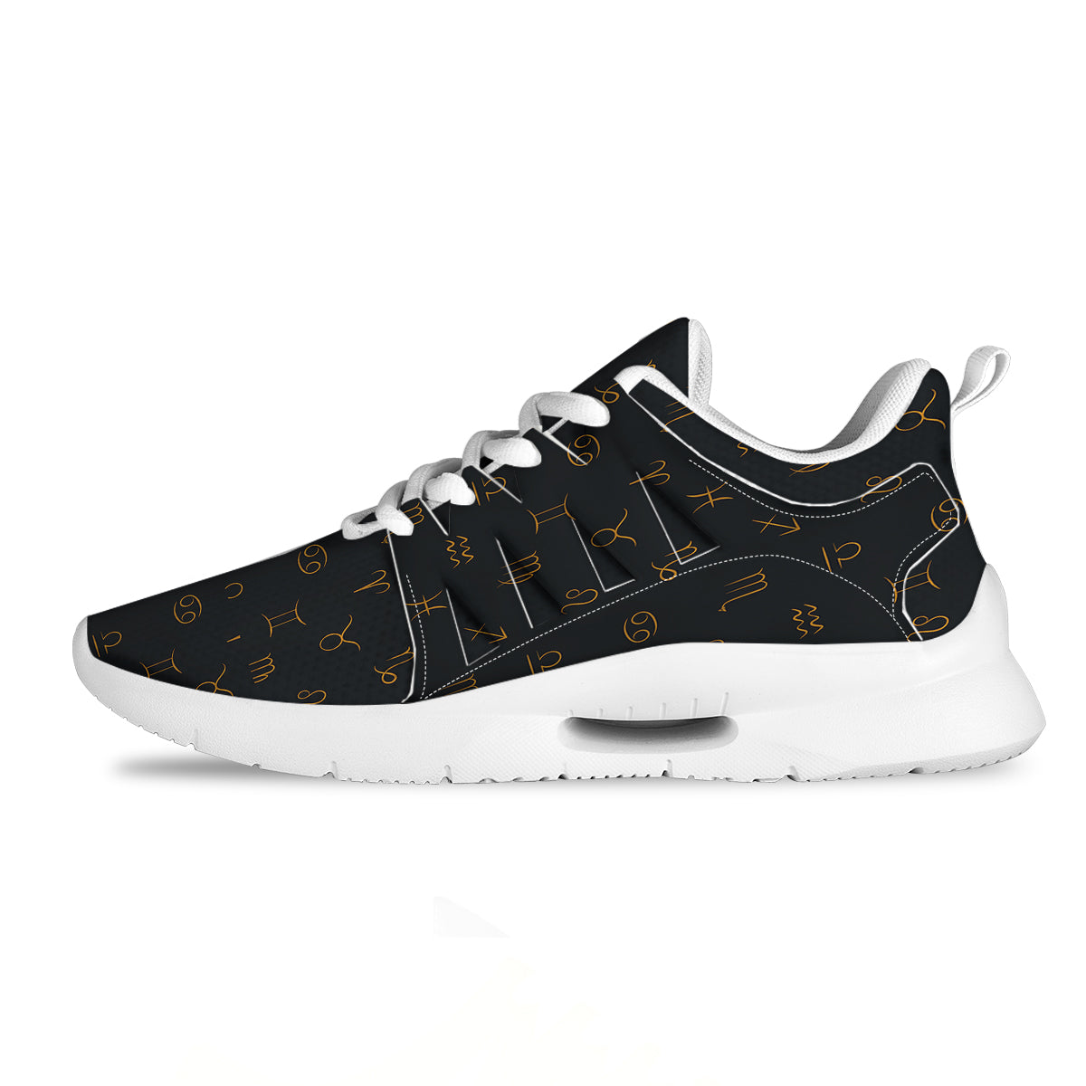 Zodiac Signs Astrological Print Pattern Tennis Shoes-grizzshop