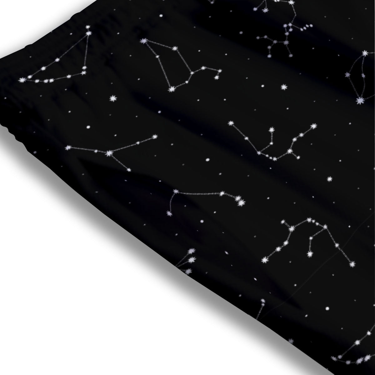Zodiac Wheel Galaxy Print Mesh Shorts