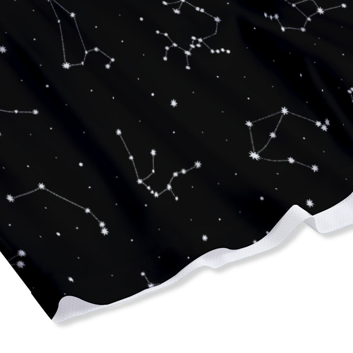 Zodiac Wheel Galaxy Print Mesh Shorts