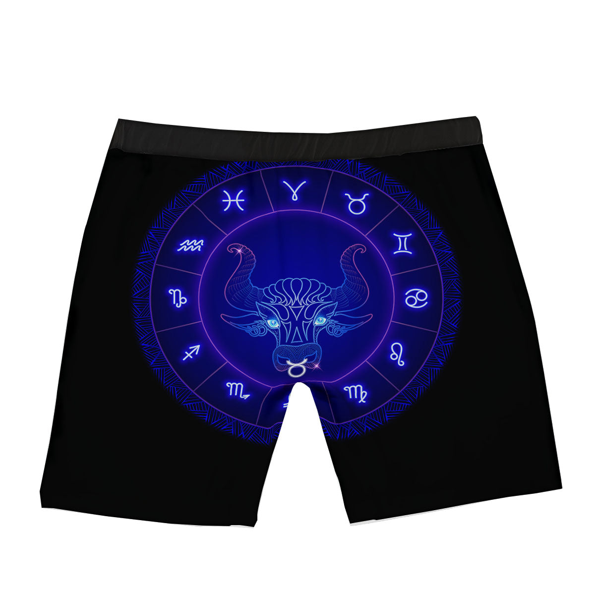 Zodiac Symbol Chinese Ox Print Boxer Briefs-grizzshop
