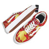 Zodiac Symbol Chinese Ox Print Skate Shoes-grizzshop