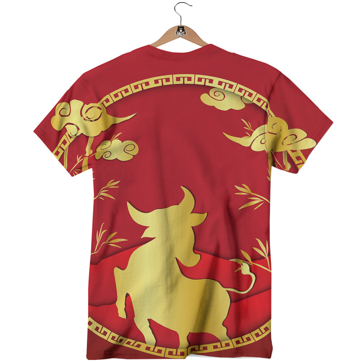 Zodiac Symbol Chinese Ox Print T-Shirt-grizzshop
