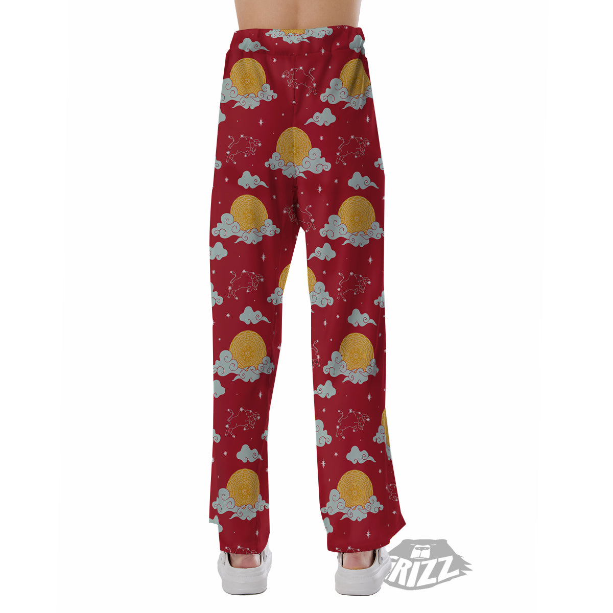 Zodiac Taurus Sky Chinese Year Print Pattern Pajama Pants-grizzshop